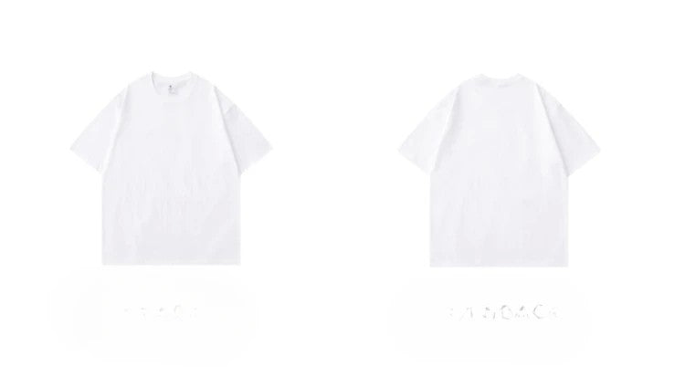 Camisas masculinas de manga curta 300g algodão