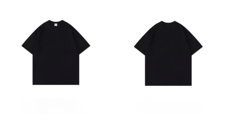 Camisas masculinas de manga curta 300g algodão