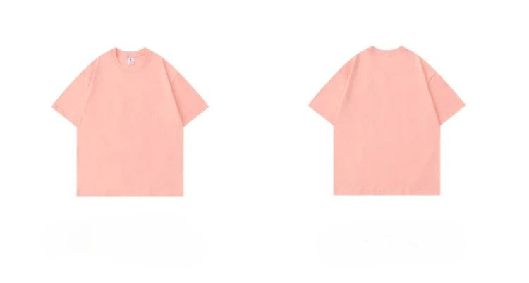 Camisas masculinas de manga curta 300g algodão