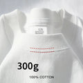 Camisas masculinas de manga curta 300g algodão