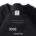 Camisas masculinas de manga curta 300g algodão