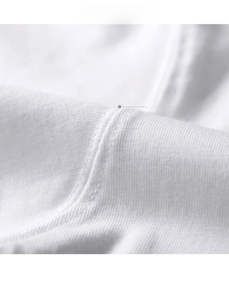 Camisas masculinas de manga curta 300g algodão