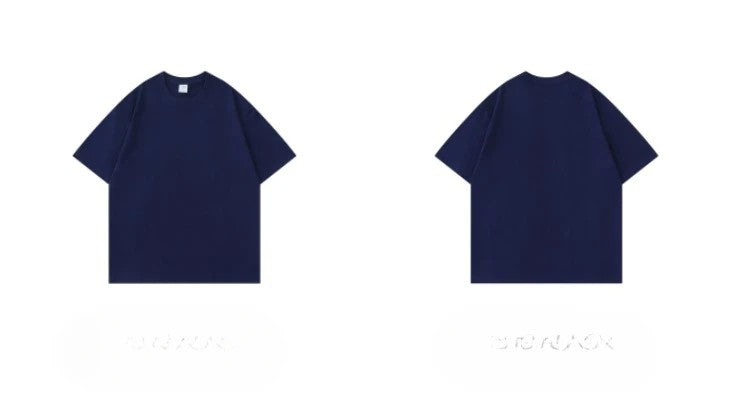 Camisas masculinas de manga curta 300g algodão